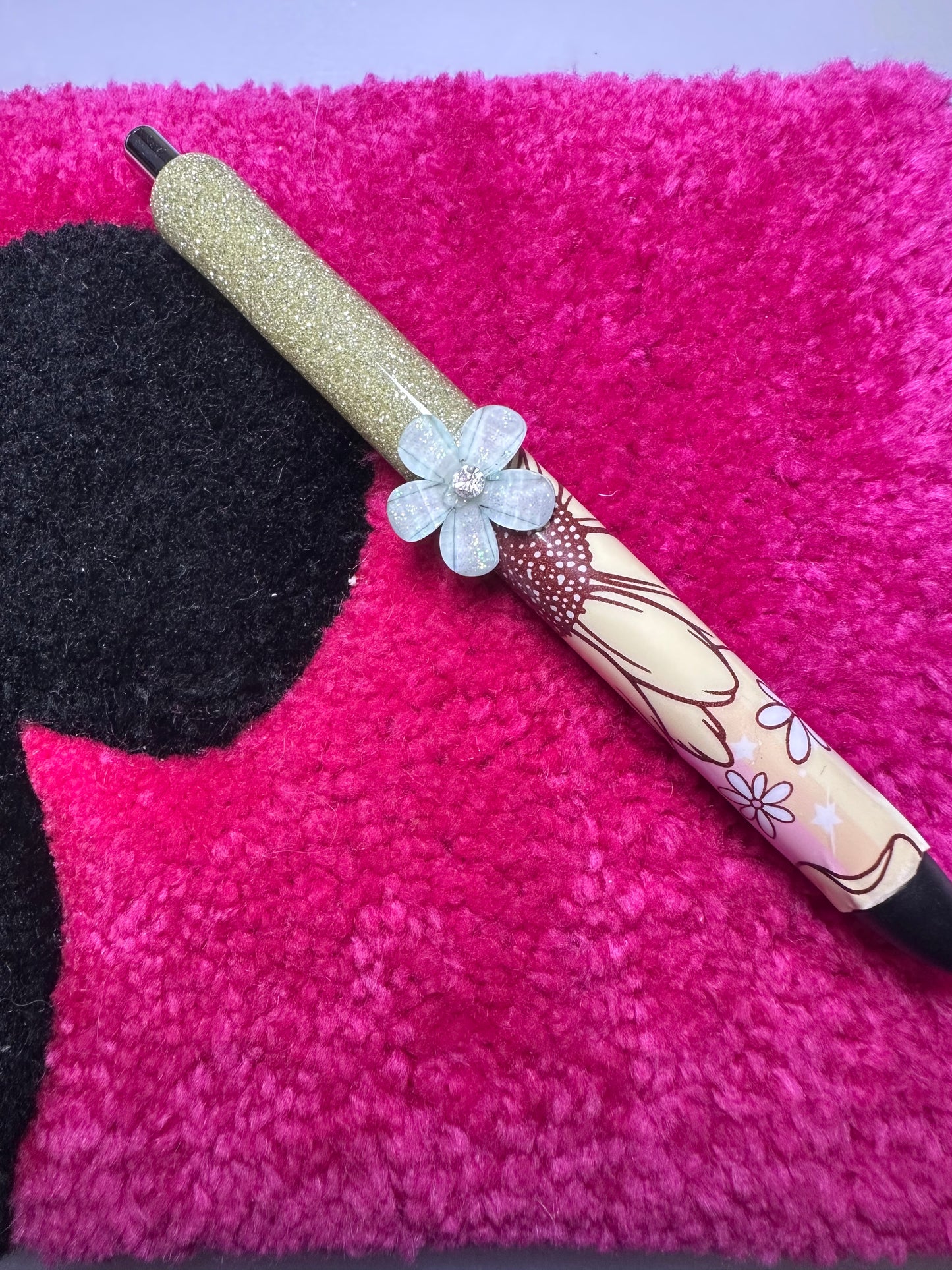 Flower Glitter Pen